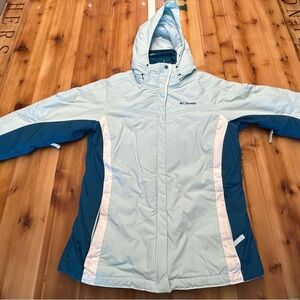 Columbia Women's Ski Jacket - Sky Blue and Deep Teal